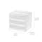 IRIS 13" Clear Tabletop Storage Drawers